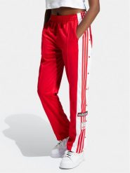 Adidas Spodnie dresowe Adibreak IP0620 Czerwony Regular Fit. Czerwone spodnie dresowe damskie Adidas, xl, bez wzorów, z dresówki. Za 219.99 zł.