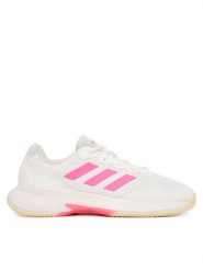 Adidas Buty do tenisa Gamecourt 2.0 JP7723 Biały. Białe obuwie sportowe damskie Adidas, bez wzorów, z materiału, tenisowe. Za 249.99 zł.