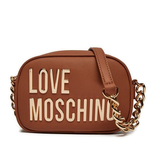 Torebka LOVE MOSCHINO. Brązowe listonoszki damskie Love Moschino, bez wzorów, bez dodatków. Za 569.99 zł.