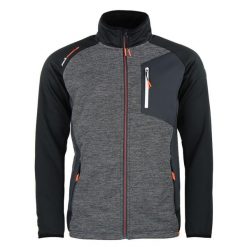 Polarowa kurtka dresowa Peak Mountain Cerin. Czarne kurtki męskie Peak Mountain, bez wzorów, z dresówki, sportowe, bez kaptura. W wyprzedaży za 355.85 zł.