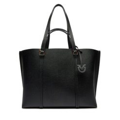 Torebka PINKO. Czarne torebki shopper damskie Pinko, bez wzorów, bez dodatków. Za 1,009.00 zł.