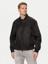 Armani Exchange Kurtka bomber XM000195 AF12011 UC001 Czarny Regular Fit. Czarne kurtki męskie Armani Exchange, m, bez wzorów, z syntetyku, bez kaptura. Za 529.99 zł.