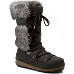 Śniegowce MOON BOOT - Monaco Te 24005300001 Wp Nero/Fango. Czarne śniegowce i trapery damskie Moon Boot, z materiału. W wyprzedaży za 1,099.00 zł.