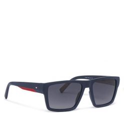 Okulary przeciwsłoneczne Tommy Hilfiger. Niebieskie okulary przeciwsłoneczne męskie Tommy Hilfiger. Za 390.99 zł.