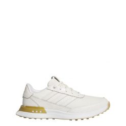 Buty S2G 25 Leather Spikeless Golf. Białe obuwie sportowe damskie Adidas, bez wzorów, na golfa. Za 599.00 zł.