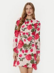 Guess Sukienka codzienna W5RK39 WGLC2 Różowy Regular Fit. Czerwone sukienki damskie Guess, na co dzień, s, z aplikacjami, z wiskozy, bez kołnierzyka, bez ramiączek, proste. Za 359.99 zł.