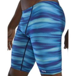 Spodenki treningowe do kolan TYR Technowave 487 - jammery. Niebieskie kąpielówki męskie TYR, m, bez wzorów, do pływania. Za 199.99 zł.