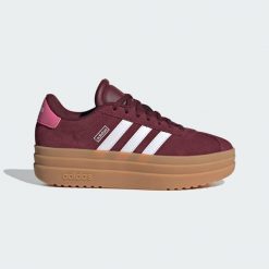Buty VL Court Bold. Białe obuwie sportowe damskie Adidas, bez wzorów, trekkingowe. Za 279.00 zł.