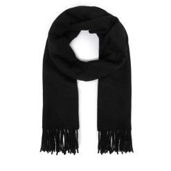 Szalik Weekend Max Mara. Czarne szaliki i chusty damskie Weekend Max Mara, bez wzorów. Za 544.99 zł.