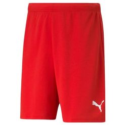 Spodenki Puma teamRISE czerwone. Białe krótkie spodenki sportowe męskie Puma, m, bez wzorów, do piłki nożnej. Za 68.00 zł.