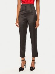 Bardot Spodnie materiałowe 59146PB3 Czarny Regular Fit. Czarne spodnie materiałowe damskie Bardot, bez wzorów, z materiału. Za 299.99 zł.