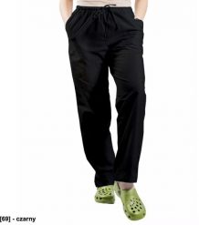 Visent Spodnie medyczne unisex 100% bawełna czarny M. Czarne spodnie sportowe damskie Visent, m, bez wzorów, z bawełny. Za 64.99 zł.