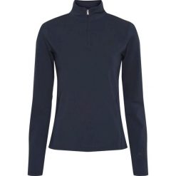 Damska koszulka jeździecka 1/2 z długim rękawem i zamkiem błyskawicznym Equipage. Niebieskie t-shirty damskie EQUIPAGE, xl, bez wzorów, z materiału, bez kołnierzyka. Za 247.00 zł.