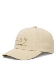 EA7 Emporio Armani Czapka z daszkiem 7W000327 AF13009 U1088 Beżowy. Brązowe czapki i kapelusze damskie EA7 Emporio Armani, bez wzorów, z bawełny. Za 349.99 zł.