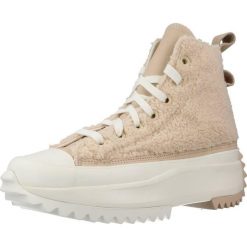 Buty CONVERSE RUN STAR HIKE PLATFORM SHERPA Nago. Brązowe trampki męskie Converse, bez wzorów, ze skóry, retro, bez zapięcia. Za 277.99 zł.