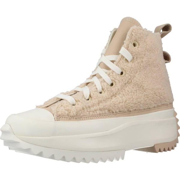 Buty CONVERSE RUN STAR HIKE PLATFORM SHERPA Nago. Brązowe buty sportowe męskie Converse, bez wzorów, ze skóry, retro, bez zapięcia. Za 278.99 zł.