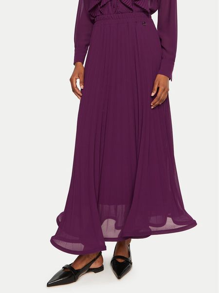 Dixie Spódnica plisowana G319K017A Fioletowy Regular Fit. Fioletowe spódnice damskie Dixie, s, bez wzorów, z syntetyku, plisowane. Za 449.99 zł.