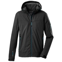 Kurtka męska Killtec - Vojak MN SOFTSHELL JCKT B. Czarne kurtki męskie KILLTEC, m, bez wzorów, z softshellu, sportowe, bez kaptura. W wyprzedaży za 225.00 zł.