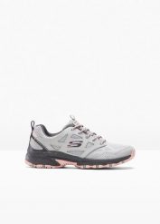 Buty trekkingowe Skechers z pianką memory, hydrofobowe. Szare trekkingi damskie bonprix. Za 349.99 zł.