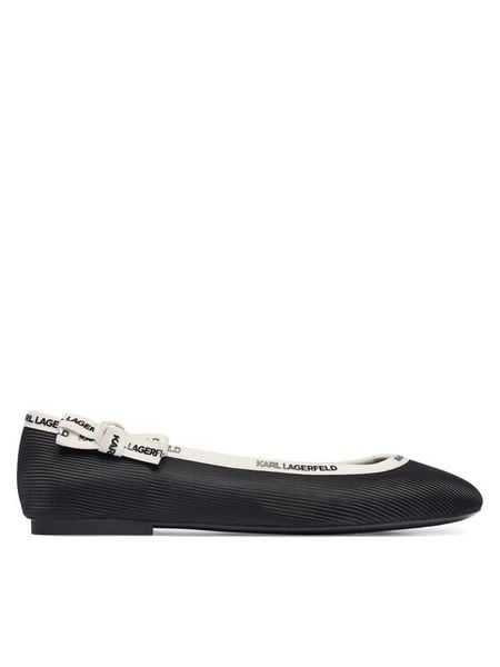 KARL LAGERFELD Baleriny Karo KL40129 Czarny. Czarne baleriny damskie KARL LAGERFELD, bez wzorów, ze skóry, bez obcasa. Za 511.99 zł.