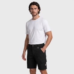 Spodenki trekkingowe męskie Derek szorty turystyczne. Czarne szorty męskie Aulp, l, bez wzorów, z elastanu. Za 179.99 zł.