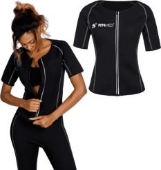 Fit4Med Koszulka Neoprenowa Fitness Pas Do Ćwiczeń Fit4Med. Koszulki sportowe damskie Fit4Med, bez wzorów, z neoprenu, bez kołnierzyka. Za 119.79 zł.