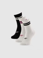 4F Skarpetki długie (3-pack) damskie - multikolor 35-38. Skarpety damskie 4f, bez wzorów. Za 69.99 zł.