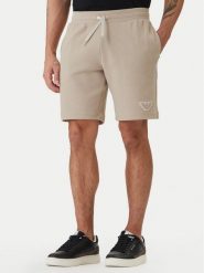 Emporio Armani Underwear Szorty sportowe EM000495 AF19053 U1102 Beżowy. Brązowe krótkie spodenki sportowe męskie Emporio Armani Underwear, m, bez wzorów, z bawełny. Za 439.99 zł.