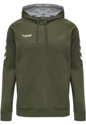 Bluza Hummel hmlGO. Brązowe bluzy męskie Hummel, na wiosnę, m, z aplikacjami, z bawełny, z kapturem. Za 185.65 zł.