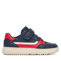 Sneakersy Geox. Niebieskie trampki i tenisówki chłopięce Geox, bez wzorów, bez zapięcia. Za 169.99 zł.