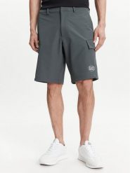EA7 Emporio Armani Szorty sportowe 7M000196 AF13554 U8109 Szary Regular Fit. Szare krótkie spodenki sportowe męskie EA7 Emporio Armani, m, bez wzorów, z syntetyku. Za 429.99 zł.