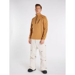 Koszulka męska Protest HUMANS 1/4 zip top. Brązowe bluzy męskie Protest, m, bez wzorów, bez kaptura. W wyprzedaży za 233.99 zł.