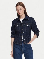 Calvin Klein Jeans Koszula jeansowa LV047G749G Granatowy Slim Fit. Niebieskie koszule damskie Calvin Klein Jeans, m, bez wzorów, z bawełny, bez kołnierzyka, bez ramiączek. Za 529.99 zł.