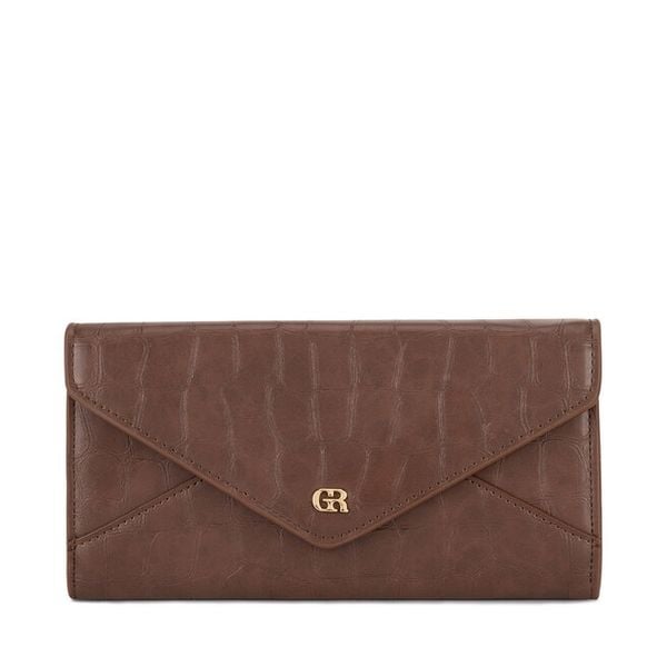 Portfel GINO ROSSI. Brązowe portfele damskie Gino Rossi, bez wzorów. Za 99.99 zł.