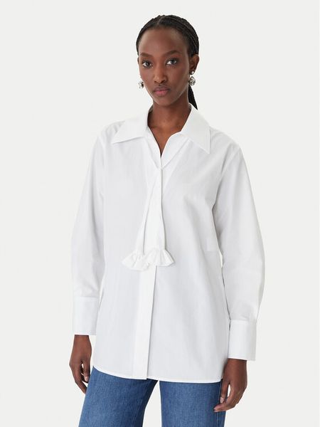 Marella Koszula Tabarin 2613111074 Biały Regular Fit. Białe koszule damskie Marella, bez wzorów, z bawełny, bez kołnierzyka, bez ramiączek. Za 829.99 zł.