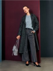 Sweter chunky z domieszką wełny - niebieski. Niebieskie swetry damskie Sinsay, l, bez wzorów, z wełny, bez kołnierzyka, bez ramiączek, bez kaptura. Za 59.99 zł.