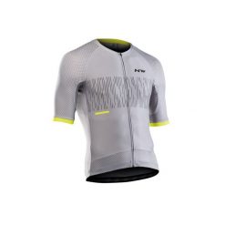 Koszulka rowerowa męskie NORTHWAVE STORM AIR JERSEY SHORT SLEEVE. Szare buty sportowe męskie Northwave, m, bez wzorów, z jersey, bez kołnierzyka, bez ramiączek, rowerowe. Za 175.00 zł.