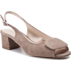 Sandały SAGAN - 3609 Beżowy Welur. Klapki damskie Sagan. Za 229.00 zł.