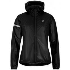 Lekka, wodoodporna kurtka damska z kapturem Craft Pro Hydro. Czarne kurtki damskie Craft, bez wzorów, z kapturem, do biegania. Za 535.00 zł.