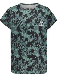 Koszulka dla dziewczynki Hummel Nanna. Niebieskie t-shirty i topy dla dziewczynek Hummel, z aplikacjami, z dżerseju, bez ramiączek. Za 168.00 zł.