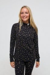 Top Bazowy OOSC - Shining Star Damski. Czarne bielizna termoaktywna damska OOSC, xl, bez wzorów, z materiału, bez ramiączek, długie. Za 269.99 zł.