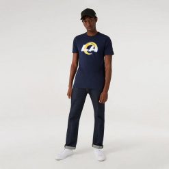 Koszulka Los Angeles Rams NFL. Niebieskie koszulki sportowe męskie New Era, xs, bez wzorów, z materiału, bez kołnierzyka, bez ramiączek, na fitness i siłownię. Za 174.00 zł.