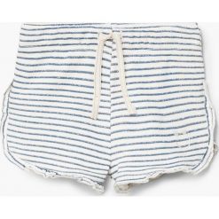 Mango Kids - Szorty dziecięce Candy 80-104 cm. Spodenki dla dziewczynek Mango Kids, z haftami, z bawełny, casualowe. Za 35.90 zł.