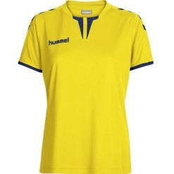 Koszulka sportowa z krótkim rękawem damska Hummel Core Womens SS Jersey. Zielone koszulki sportowe damskie Hummel, m, bez wzorów, z jersey, bez kołnierzyka, bez ramiączek, do piłki nożnej. Za 37.00 zł.