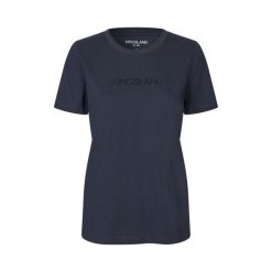 Koszulka damska Kingsland Nadia. Niebieskie koszulki sportowe damskie KINGSLAND, bez wzorów, bez kołnierzyka, bez ramiączek, do jazdy konnej. Za 307.00 zł.