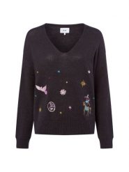 Nümph sweter z dzianiny z zawartością alpaki - Nualmut Kobiety szary, XS. Szare swetry damskie Nümph, xs, bez wzorów, z dzianiny, bez kołnierzyka, bez ramiączek, bez kaptura. Za 279.95 zł.