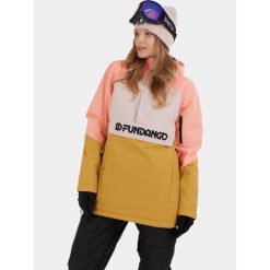 Anorak Damski Fundango Birch ECO Logo. Czerwone kurtki snowboardowe damskie Fundango, bez wzorów, bez kaptura, narciarskie. W wyprzedaży za 499.00 zł.