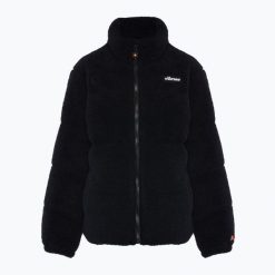 Kurtka ocieplana damska Ellesse Berghutte. Czarne kurtki damskie Ellesse, bez wzorów, bez kaptura. Za 399.99 zł.