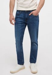 MUSTANG OREGON TAPERED MĘSKIE SPODNIE JEANSOWE JEANSY DŻINSY DENIM BLUE 1014041 5000 883. Niebieskie jeansy męskie Mustang, casualowe. Za 199.99 zł.