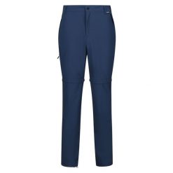 Spodnie modułowe Regatta Travel Light Packaway. Niebieskie spodnie sportowe męskie Regatta, na lato, bez wzorów, trekkingowe. W wyprzedaży za 279.70 zł.